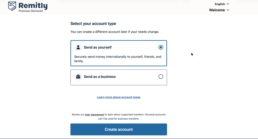 Account type
