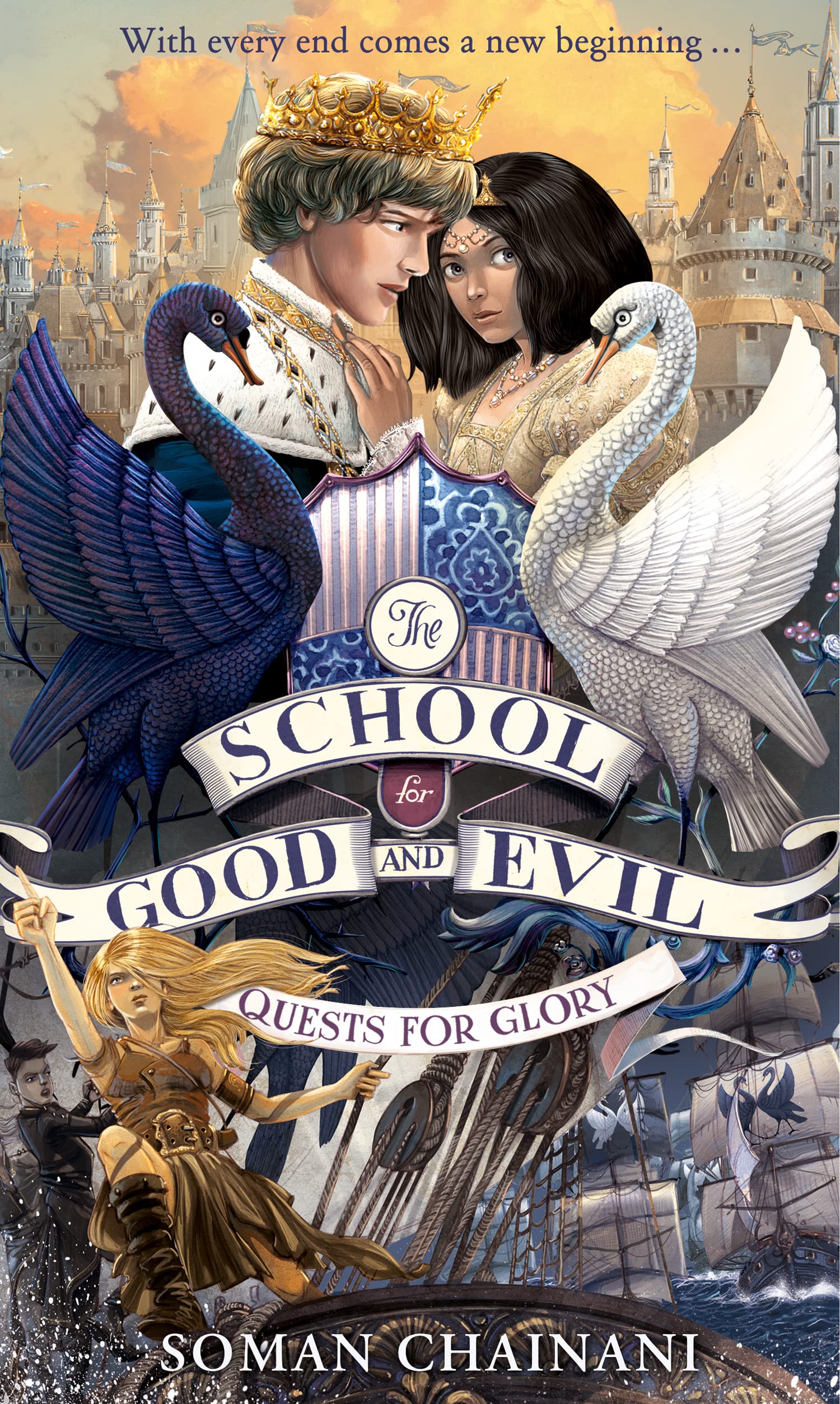 Quests for Glory (The School for Good and Evil #4) by Soman Chainani - 9780008224479 - Book Cover