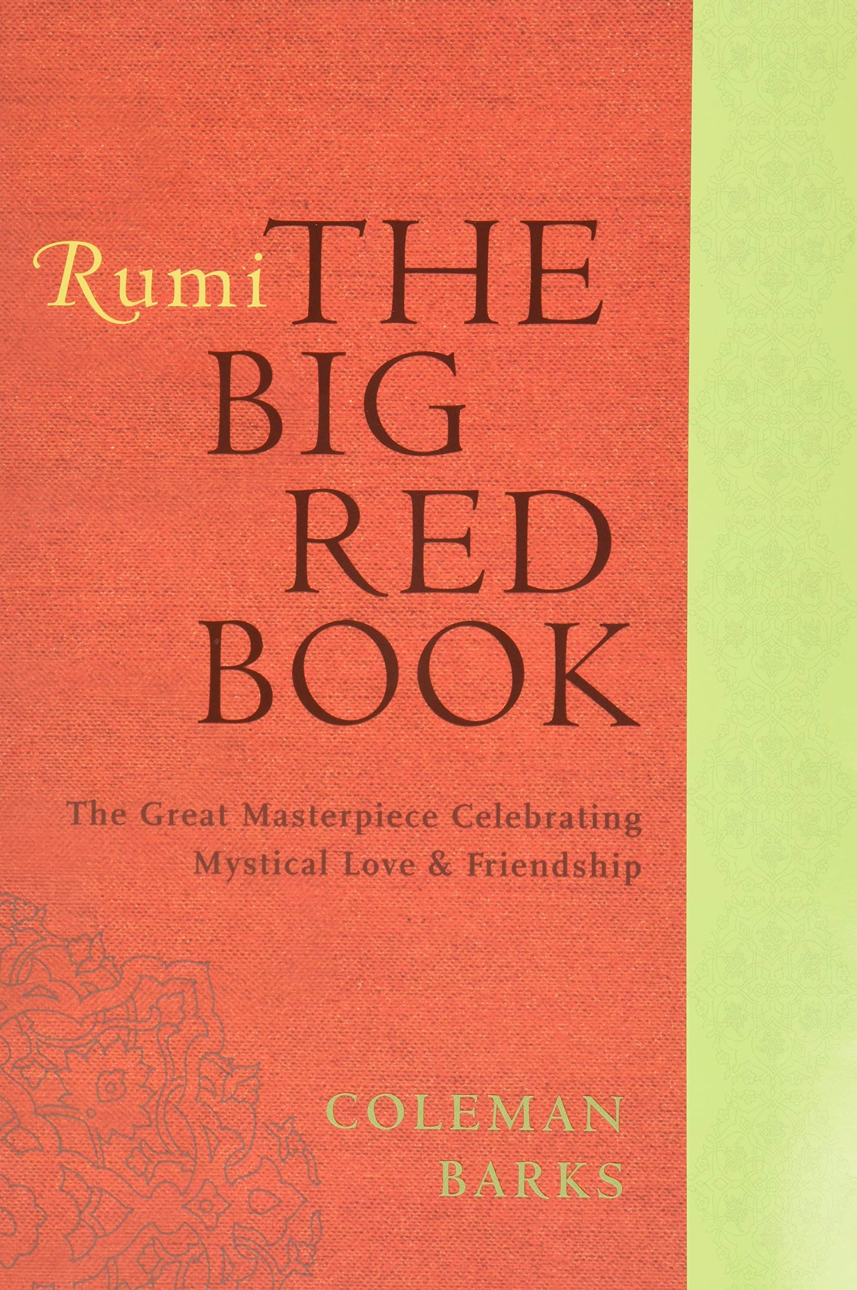 Rumi: The Big Red Book by Coleman Barks - 9780061905834 - Book Cover