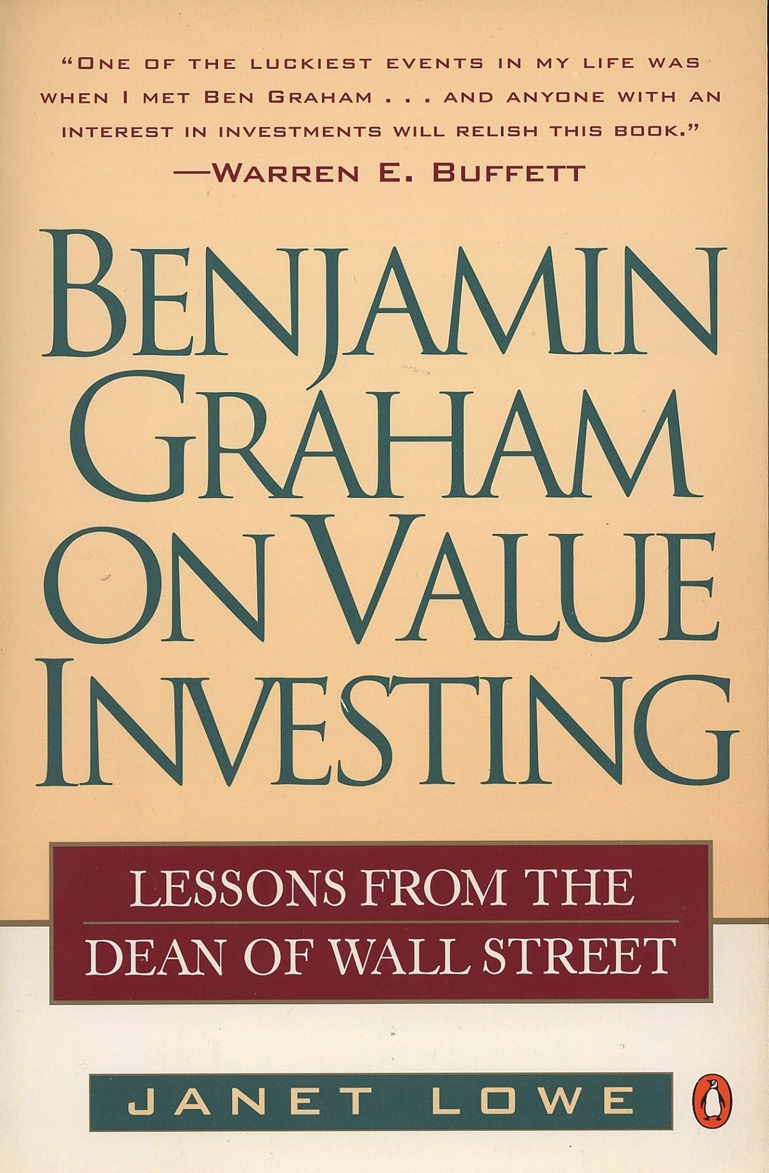 Benjamin Graham on Value Investing by Janet Lowe - 9780140255348 - Book Cover