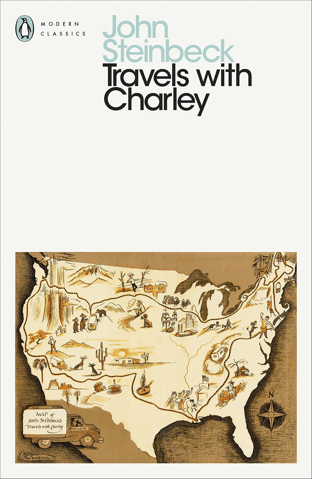Travels with Charley by John Steinbeck - 9780141186108 - Book Cover