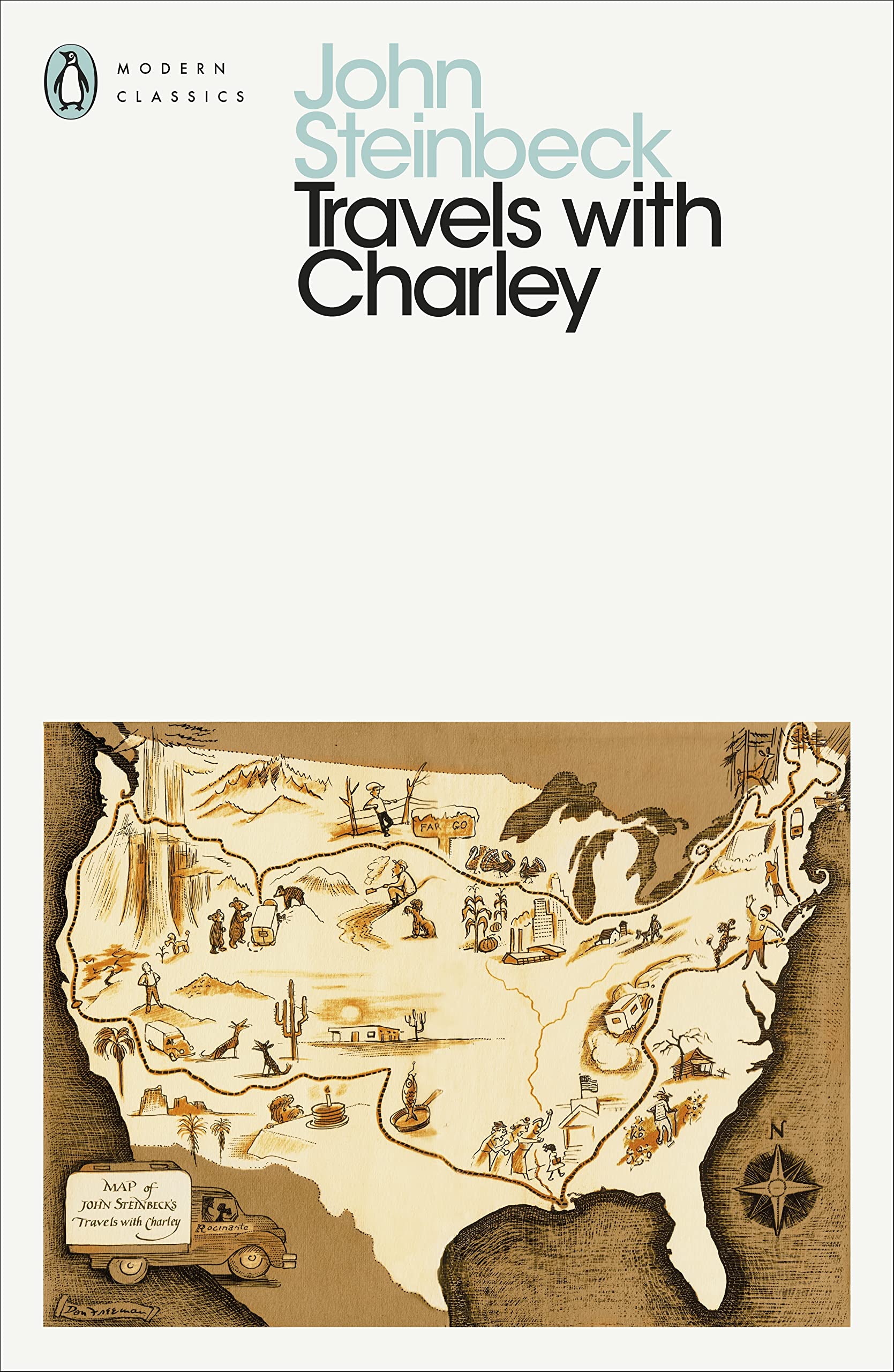 Travels with Charley by John Steinbeck - 9780141186108 - Book Cover