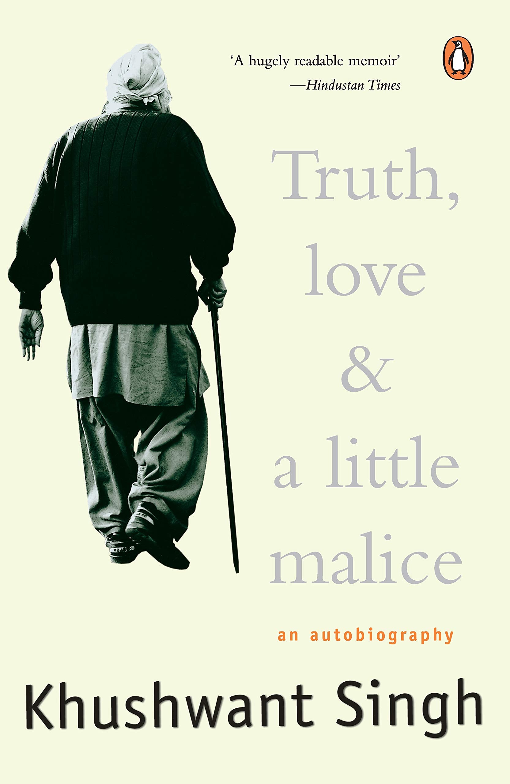 Truth, Love A Little Malice by Khushwant Singh - 9780143029571 - Book Cover