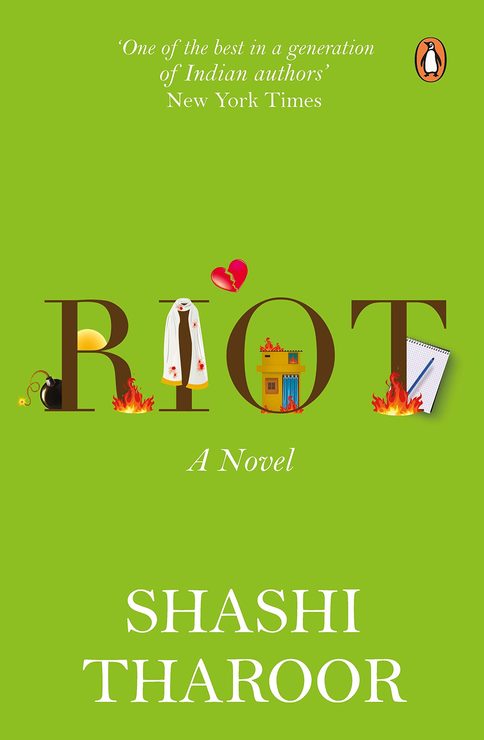 Riot: A Novel by SHASHI THAROOR - 9780143420217 - Book Cover