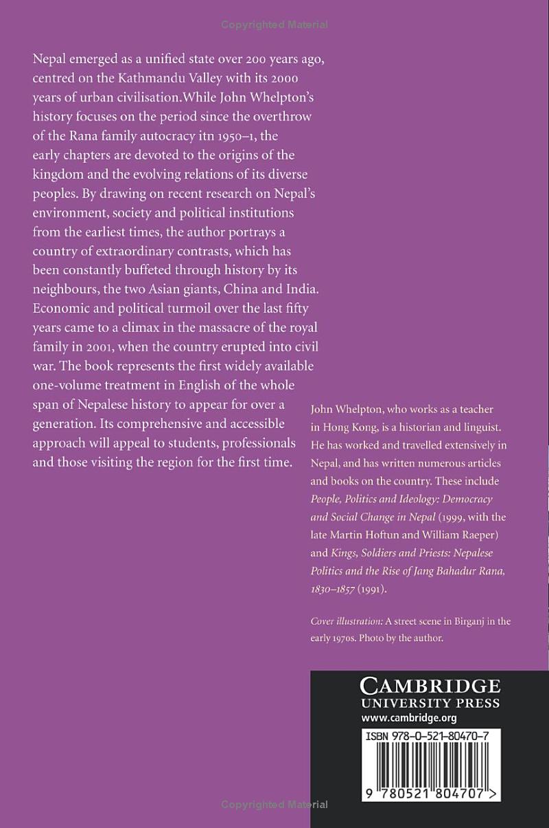 A History Of Nepal Books Cambridge University Press