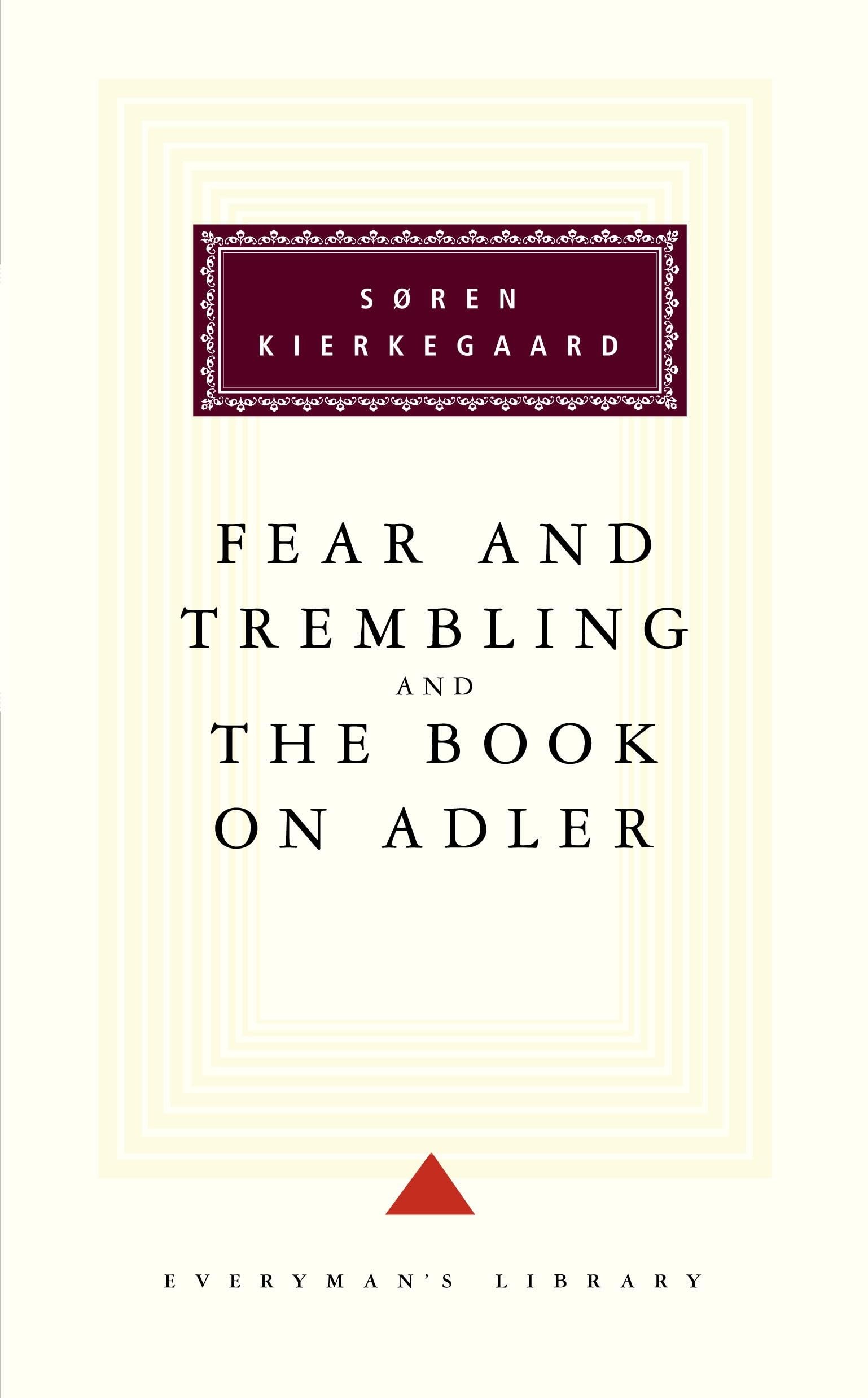 The Fear And Trembling And The Book On Adler by Soren Kierkegaard - 9781857151787 - Book Cover