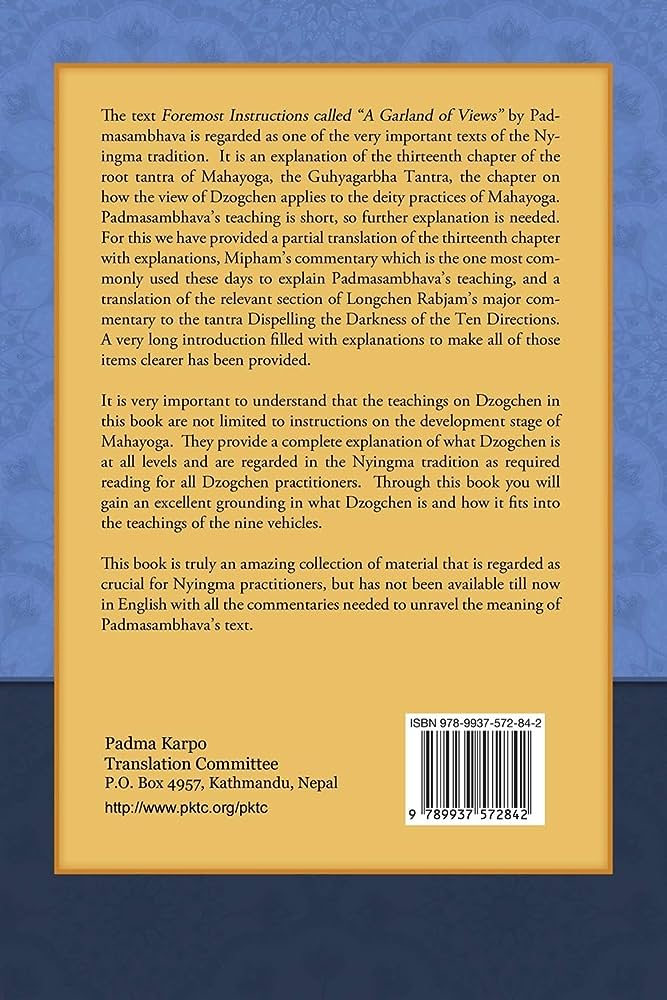 Dzogchen Foremost Instructions, A Garland of Views BIBLIONEPAL