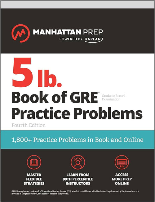 5 lb. Book of GRE Practice Problems, Fourth Edition BIBLIONEPAL