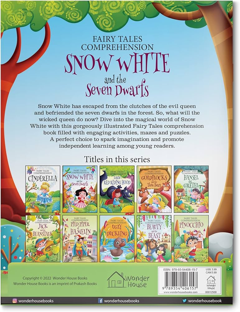 Fairy Tales Comprehension: Snow White and the Seven Dwarfs BIBLIONEPAL