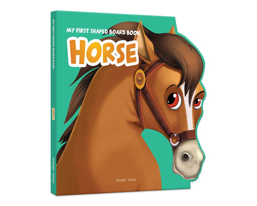 My First Shaped Board Book: Illustrated Horse BIBLIONEPAL
