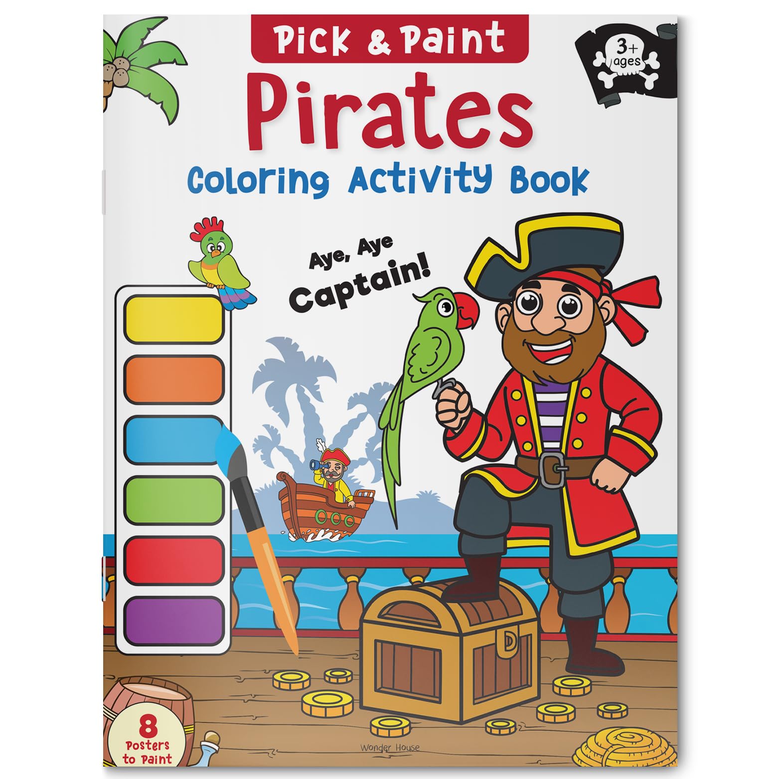 Pick and Paint Coloring Activity Book For Kids: Pirates - 9789354403507 - Book Cover