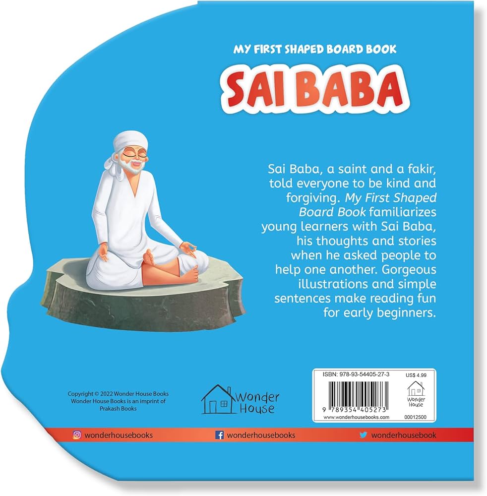 My First Shaped Board Book-Sai Baba Wonder House Books
