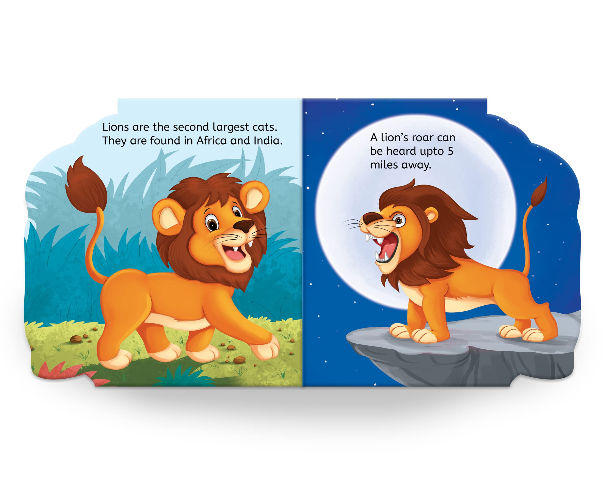 My First Shaped Board Book: Illustrated Lion BIBLIONEPAL