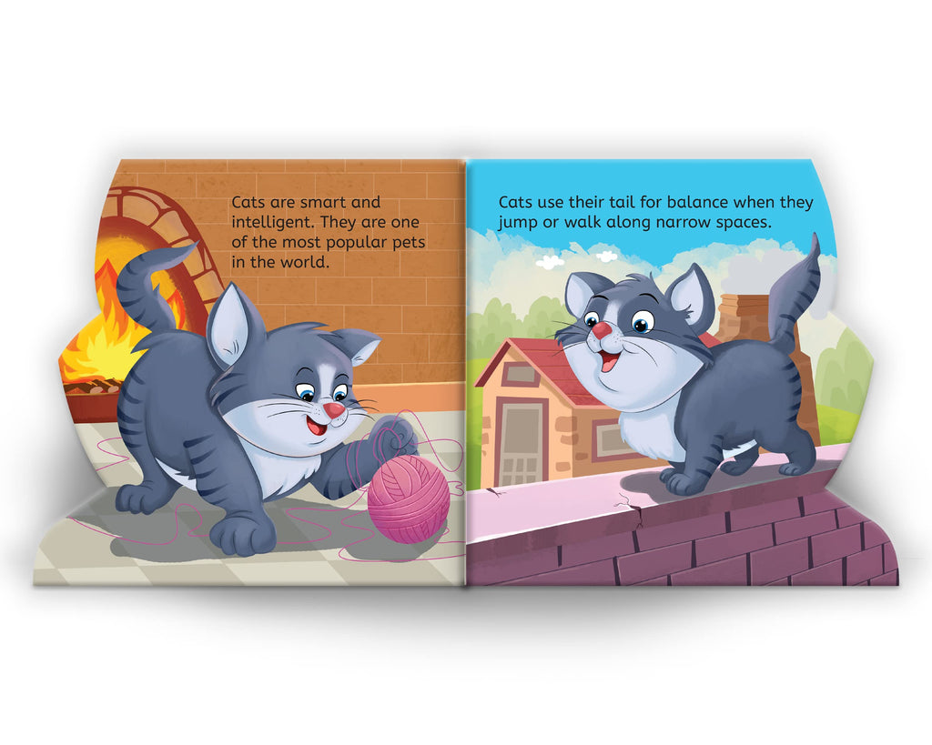 My First Shaped Board Book: Illustrated Cat BIBLIONEPAL