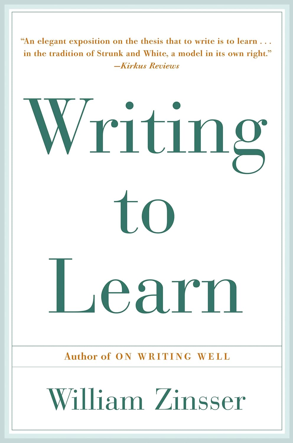 Writing to Learn HarperCollins