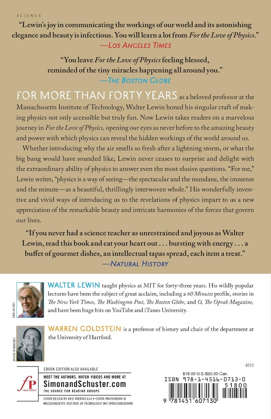For the Love of Physics Simon & Schuster
