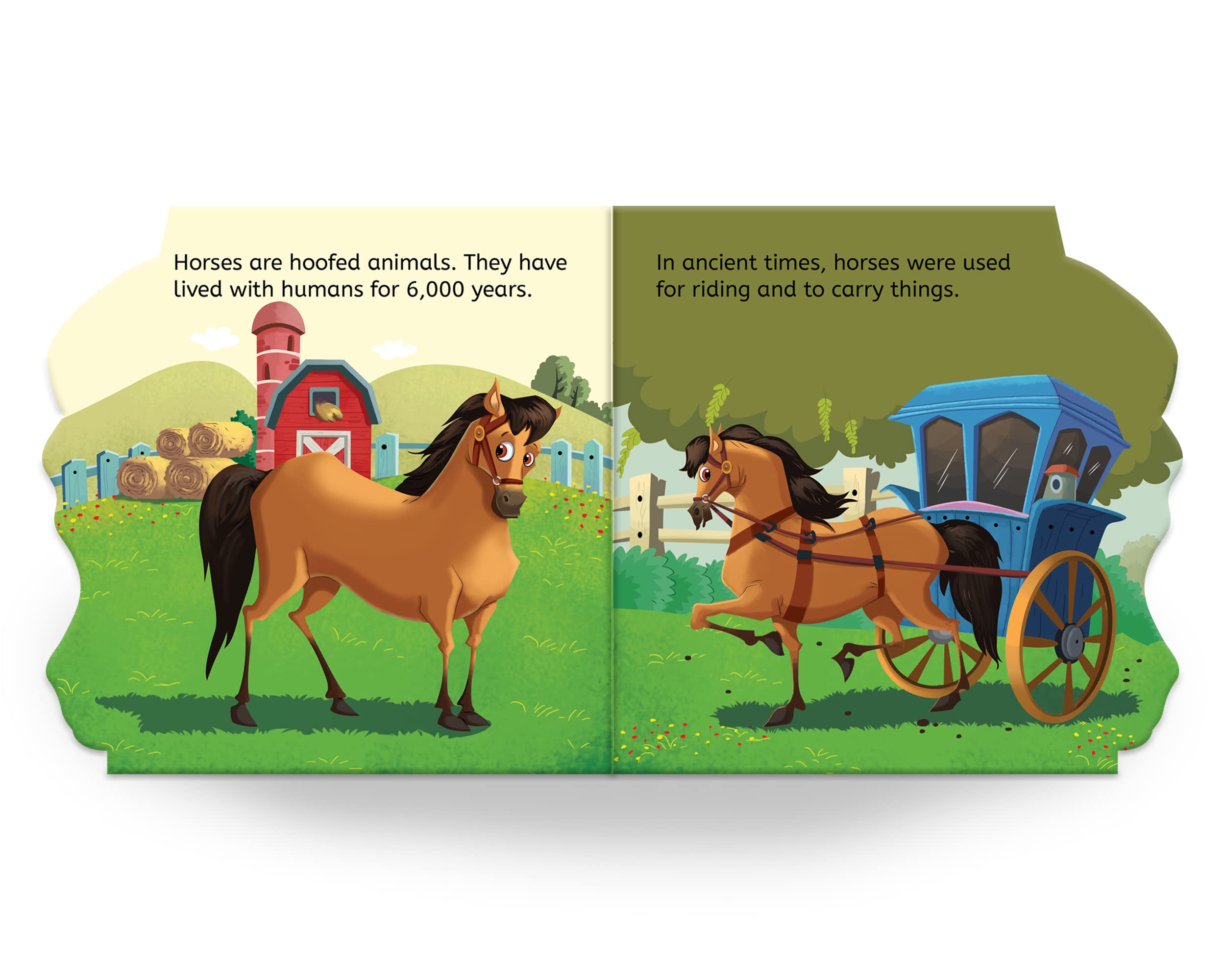 My First Shaped Board Book: Illustrated Horse BIBLIONEPAL