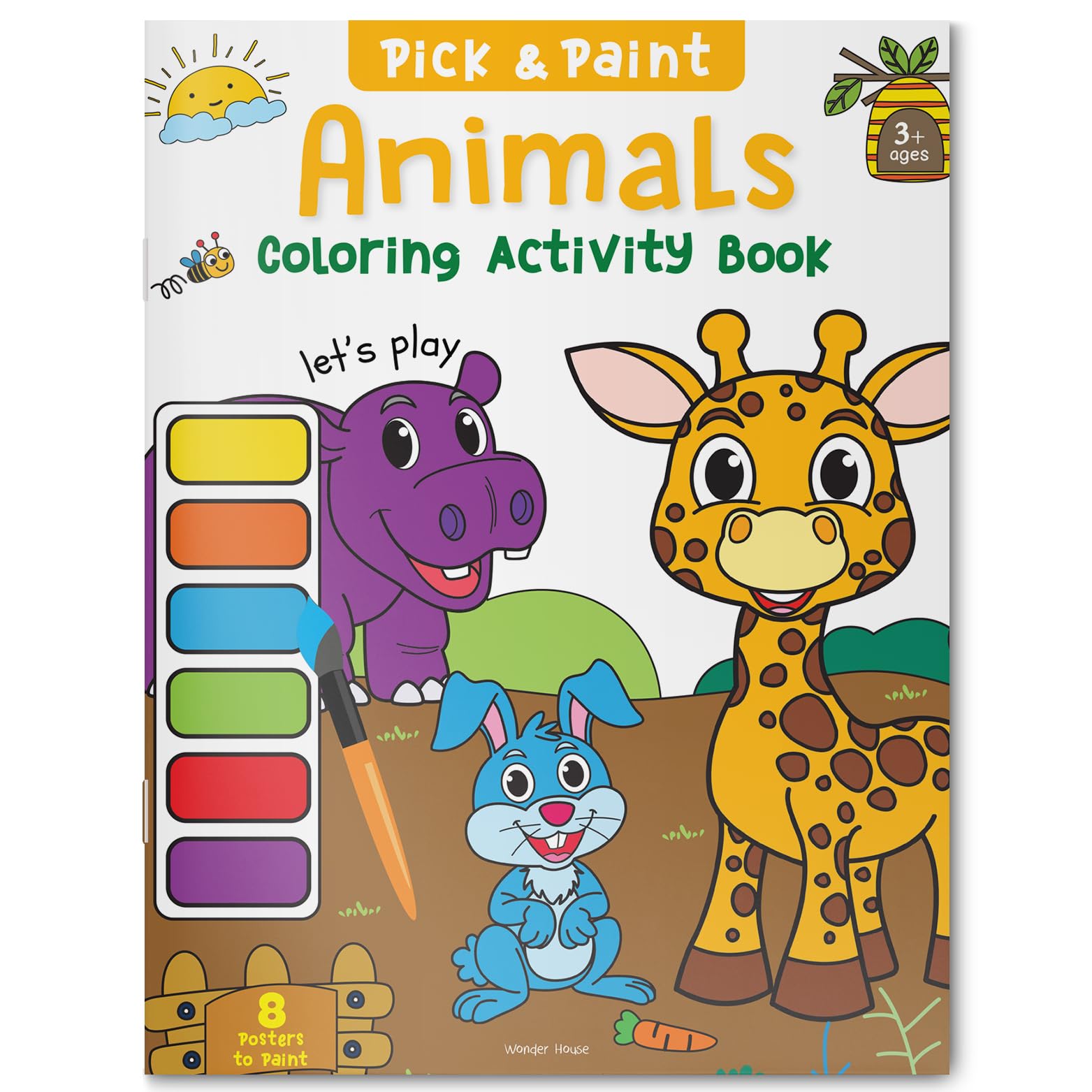 Pick and Paint Coloring Activity Book For Kids: Animals - 9789354403101 - Book Cover