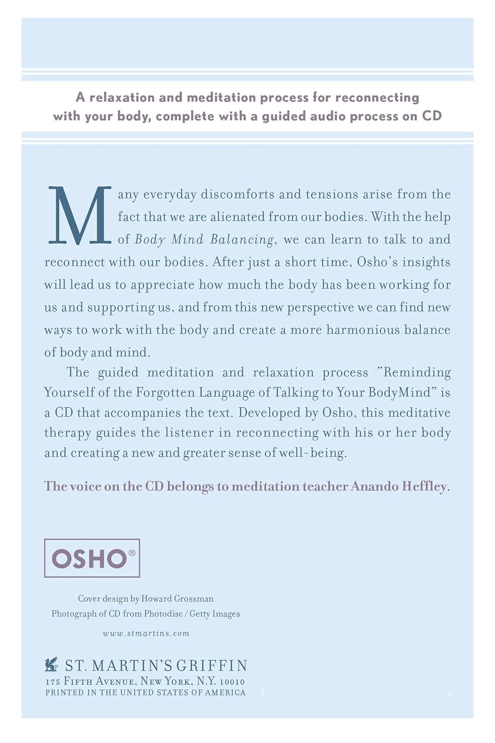 Body Mind Balancing St. Martin's Griffin