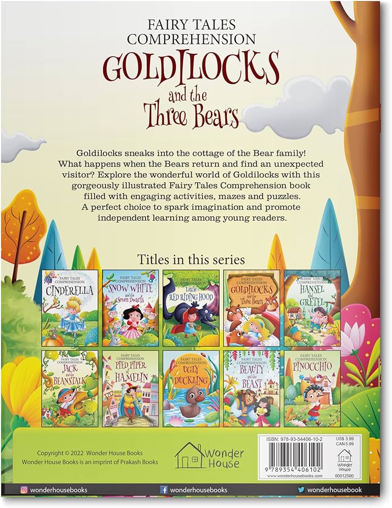 Fairy Tales Comprehension: Goldilocks and the three Bears BIBLIONEPAL