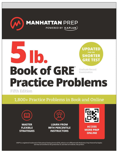 5 lb. Book of GRE Practice Problems by Manhattan Prep