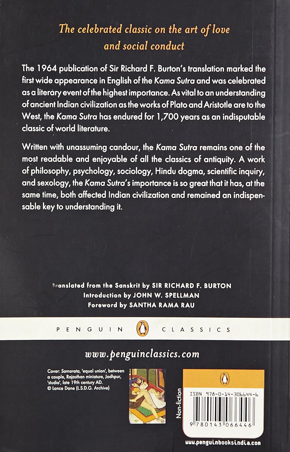 The Kama Sutra of Vatsyayana