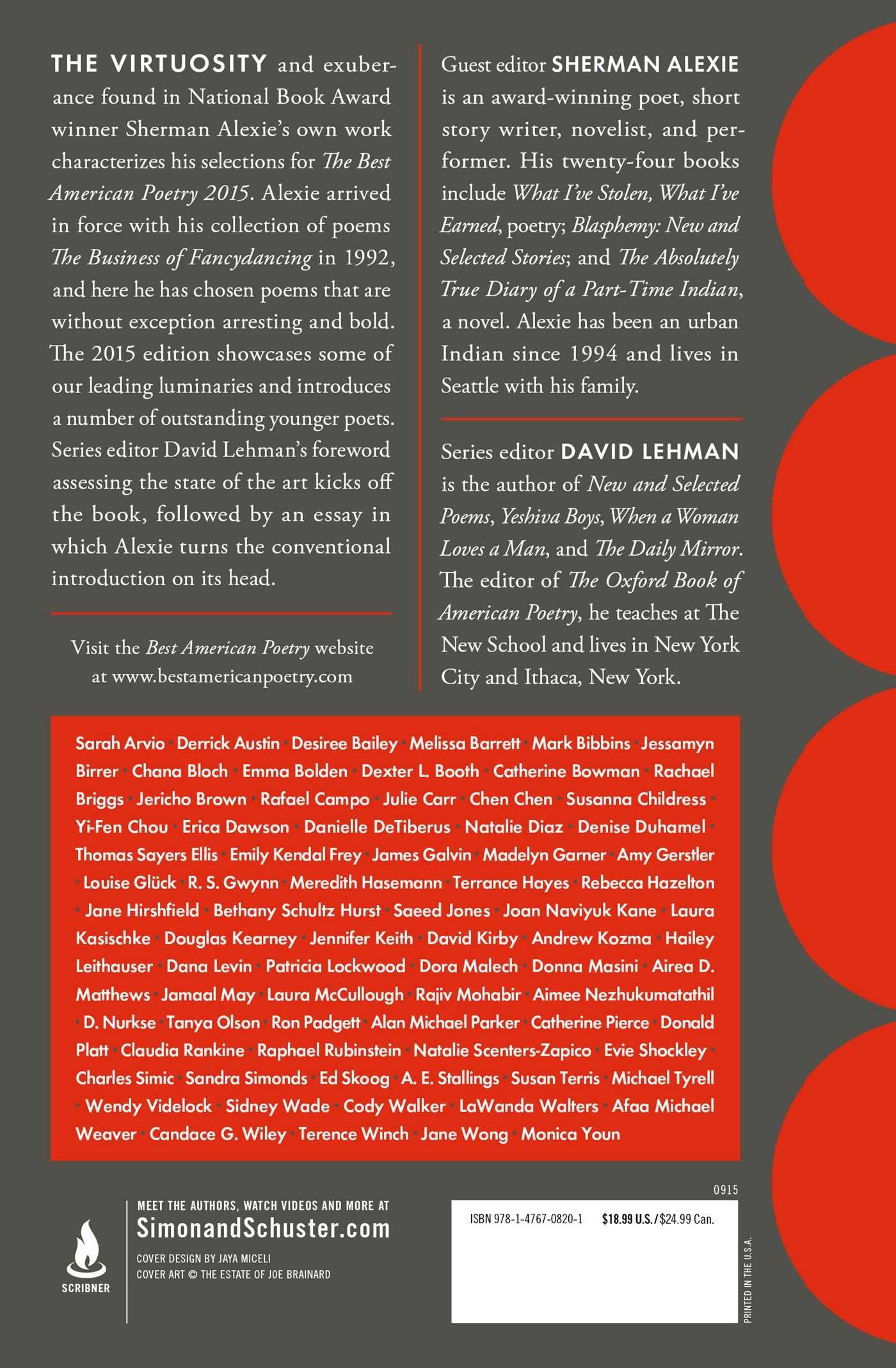 The Best American Poetry 2015 BIBLIONEPAL