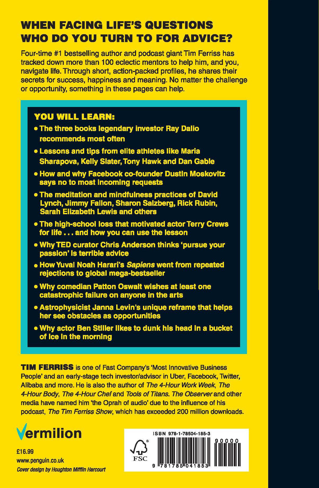 Tribe of Mentors Penguin Random House