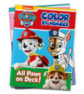All Paws on Deck: Paw Patrol, Color By Number Activity Book - 9789389567854 - Book Cover