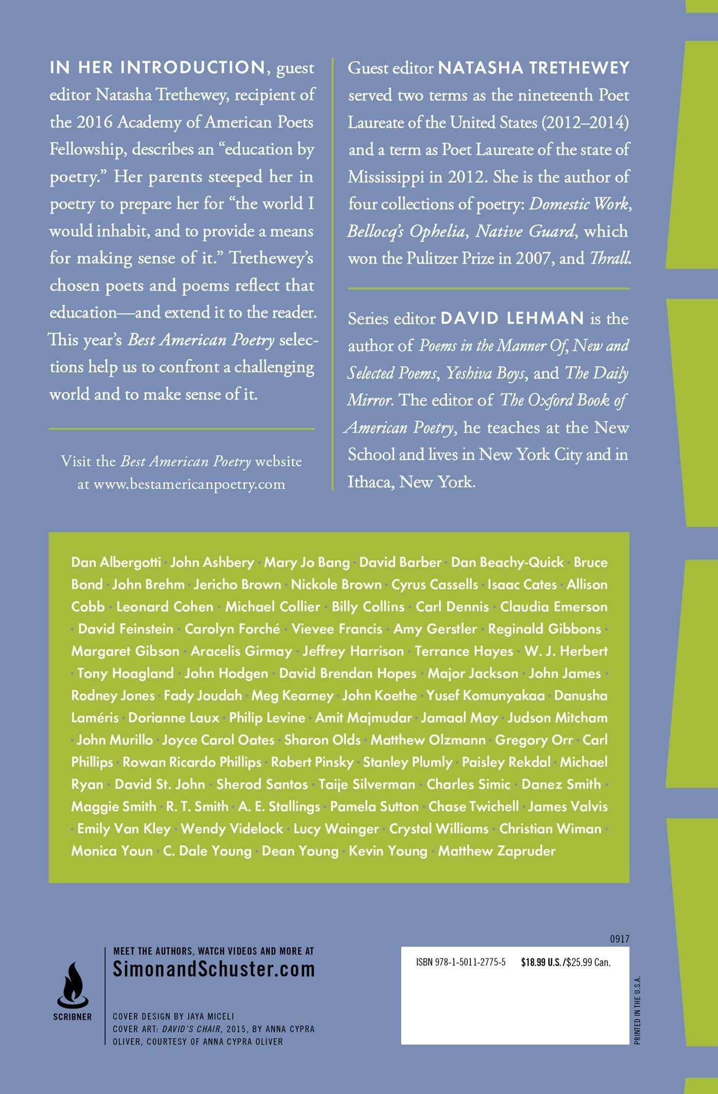 Best American Poetry 2017 BIBLIONEPAL