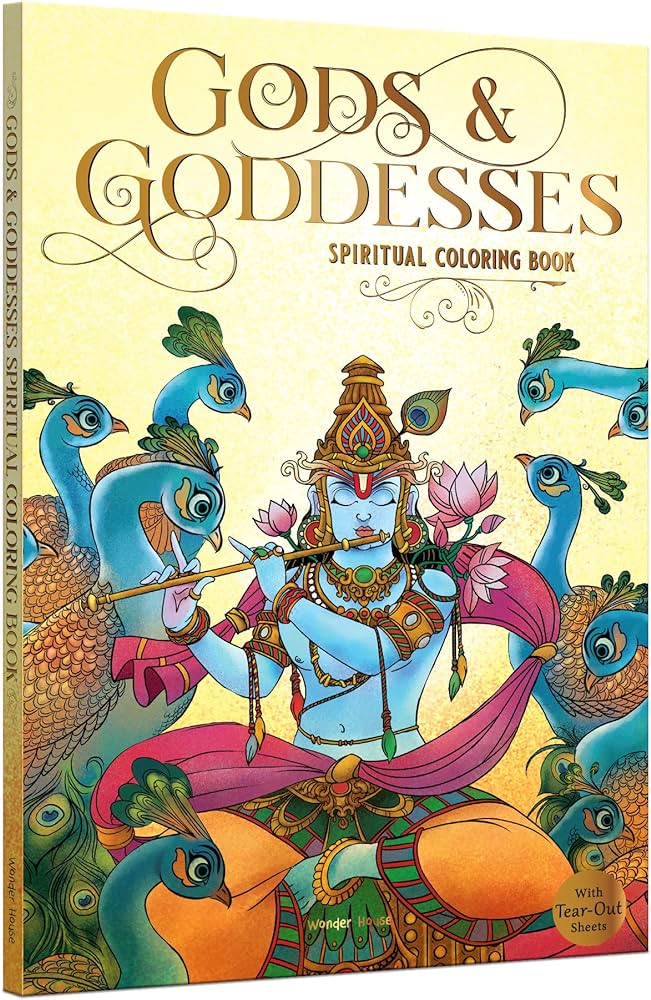 Gods and Goddesses - Spiritual Coloring Book BIBLIONEPAL