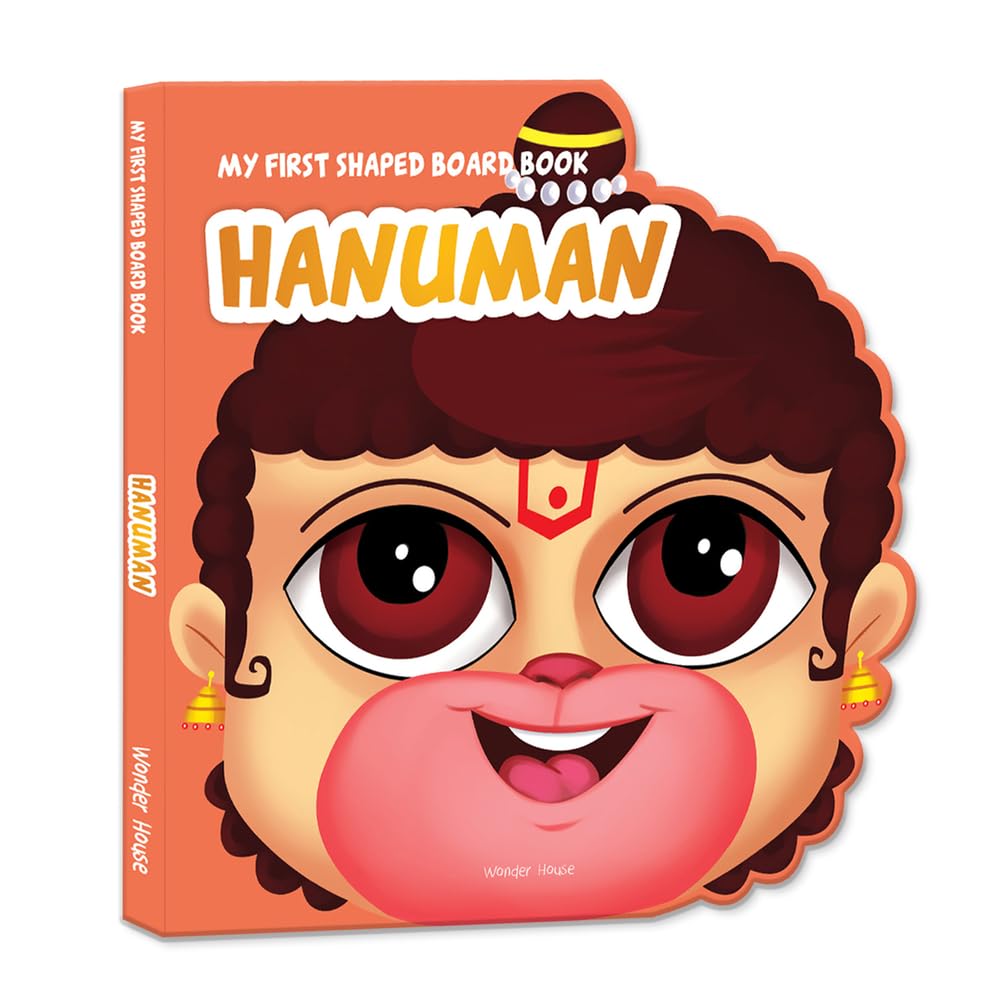 My First Shaped Board Book: Illustrated Lord Hanuman by Wonder House Books - 9789354401350 - Book Cover