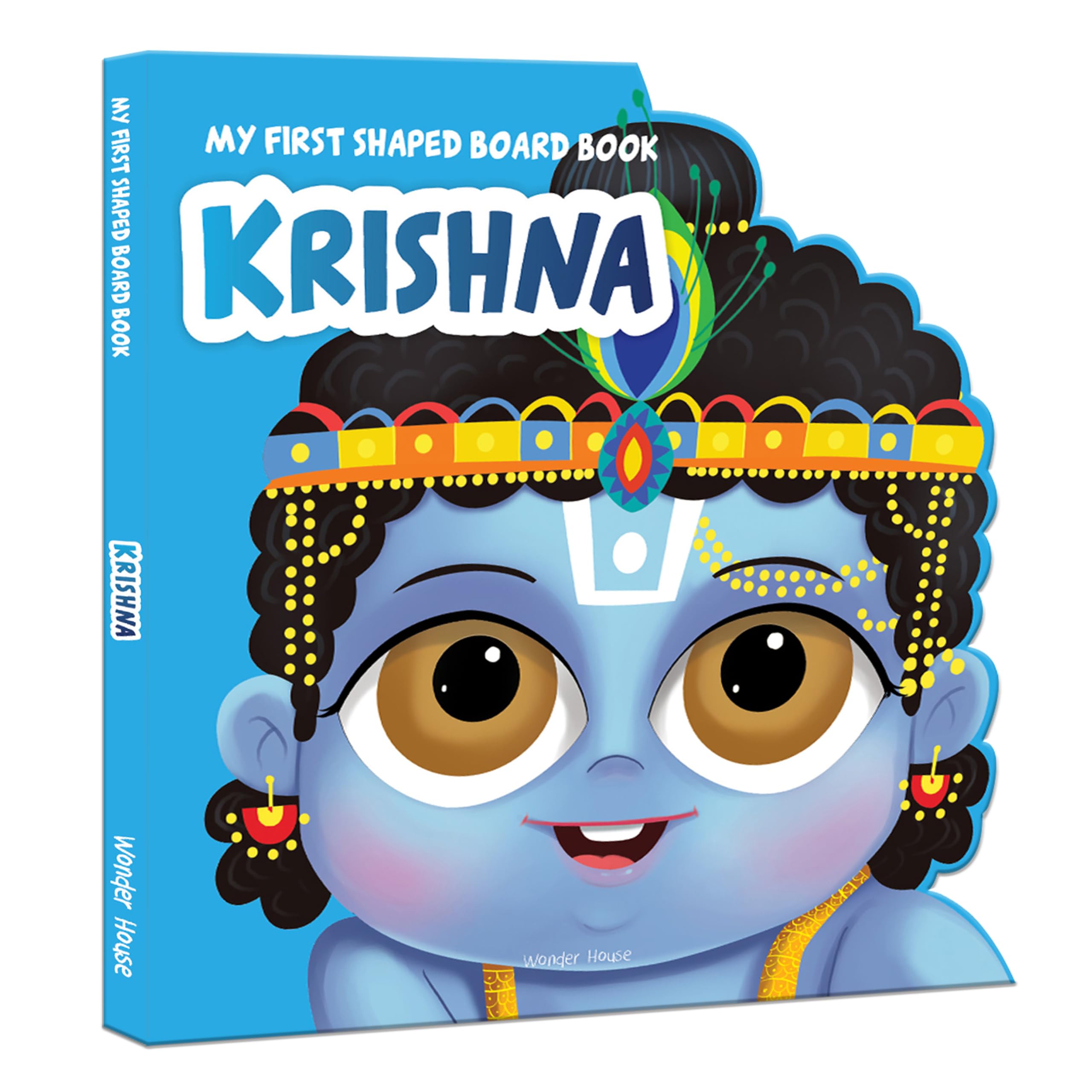 My First Shaped Board Book: Illustrated Lord Krishna by Wonder House Books - 9789354401510 - Book Cover