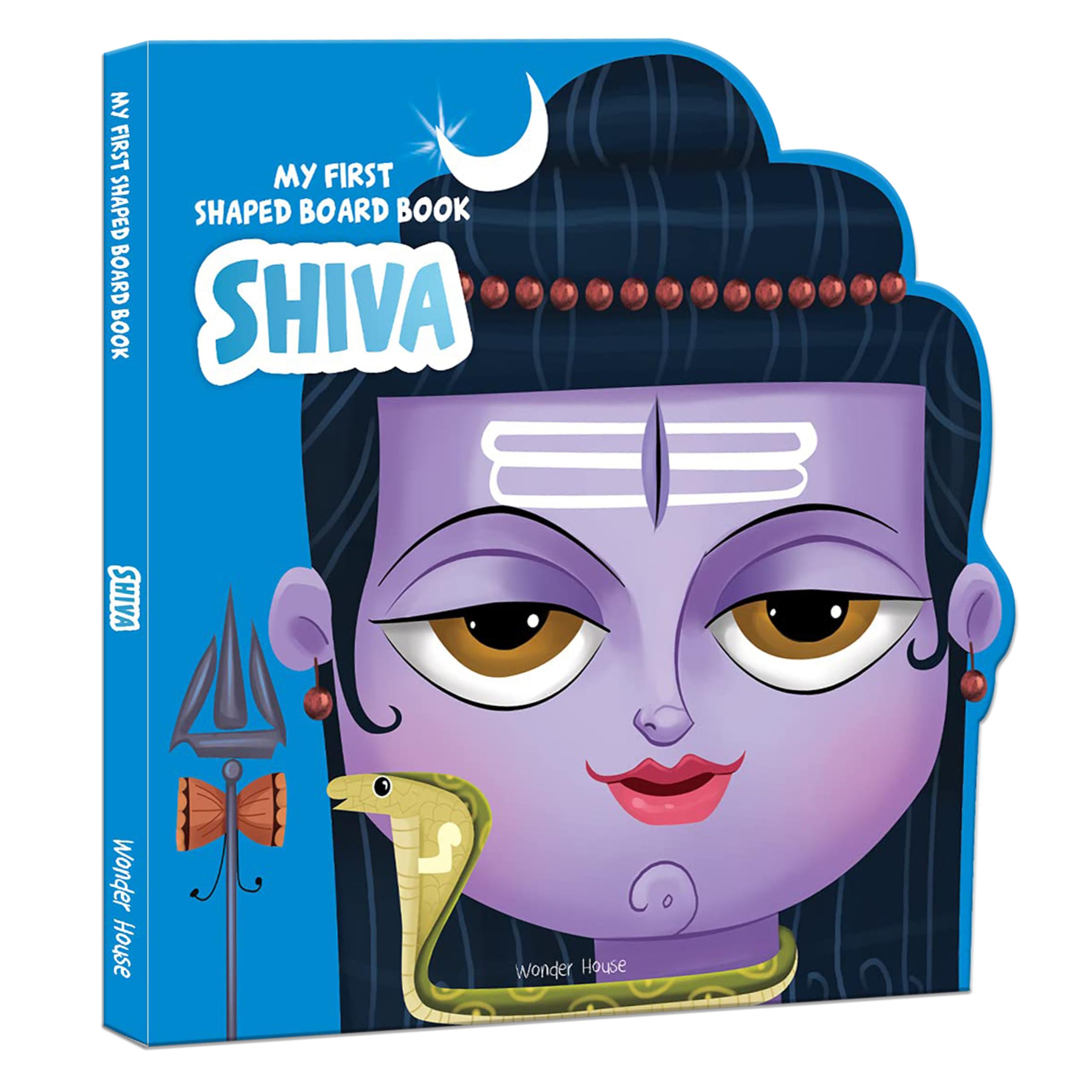 My First Shaped Board Book: Illustrated Lord Shiva by Wonder House Books - 9789354401596 - Book Cover