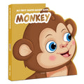 My First Shaped Board book - Monkey, Die-Cut Animals, Picture Book for Children - By Miss & Chief by Wonder House Books - 9789354404023 - Book Cover