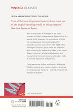 Midnight's Children by Salman Rushdie, back cover