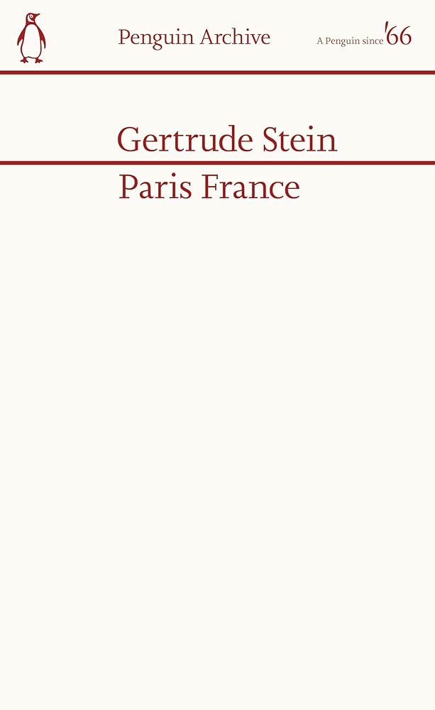 Gertrude Stein Paris France (Penguin Archives) /anglais cover image