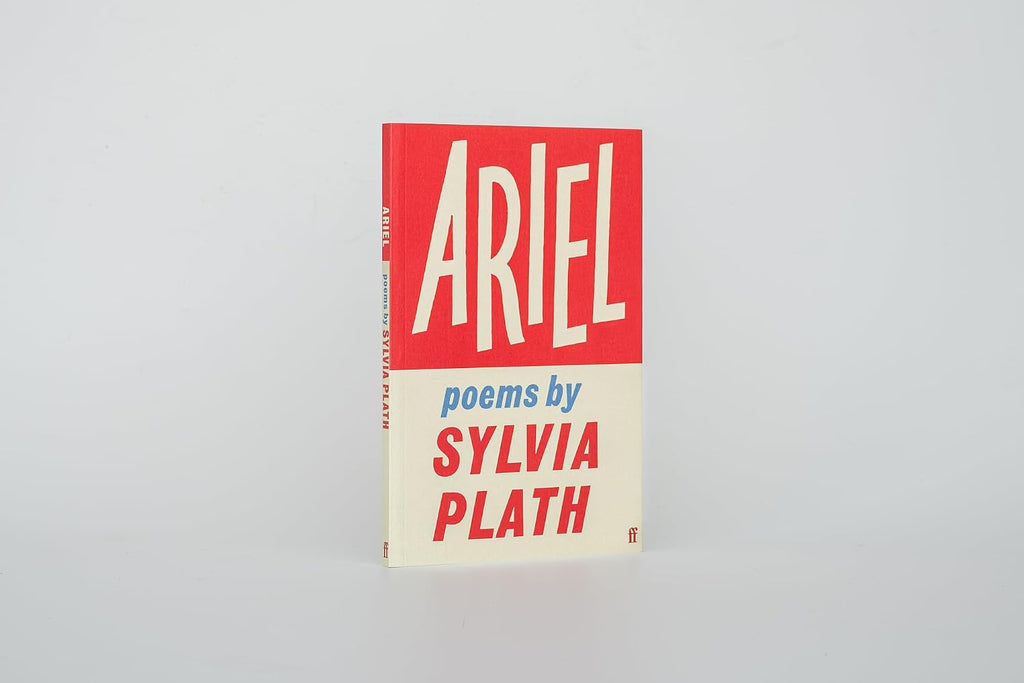 Ariel by Sylvia Plath, the cover at an angle