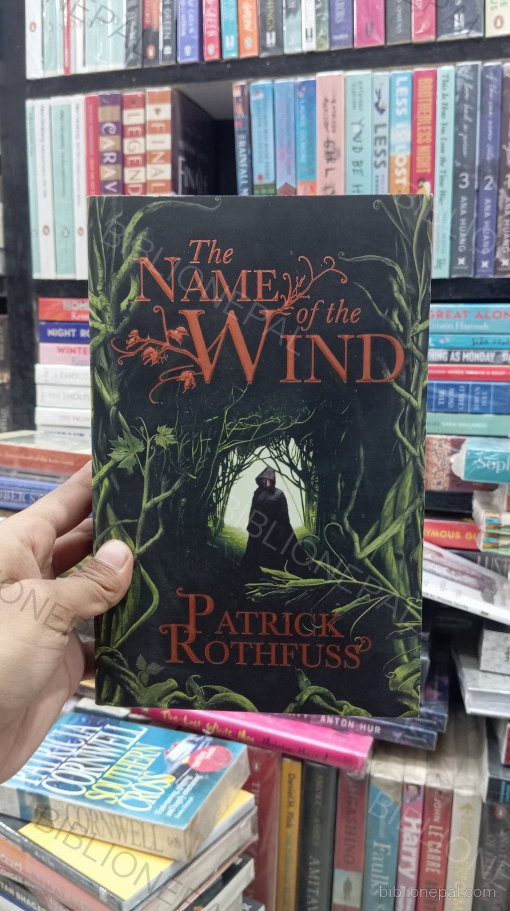 Photoshoot of The Name of the Wind by Patrick Rothfuss