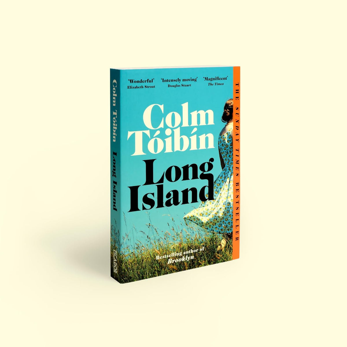 Long Island by Colm Tóibín, the cover at an angle
