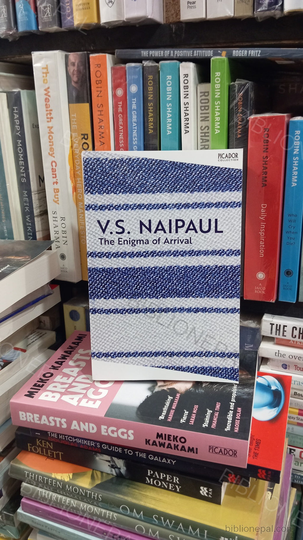 Photoshoot of The Enigma of Arrival by V.S. Naipaul
