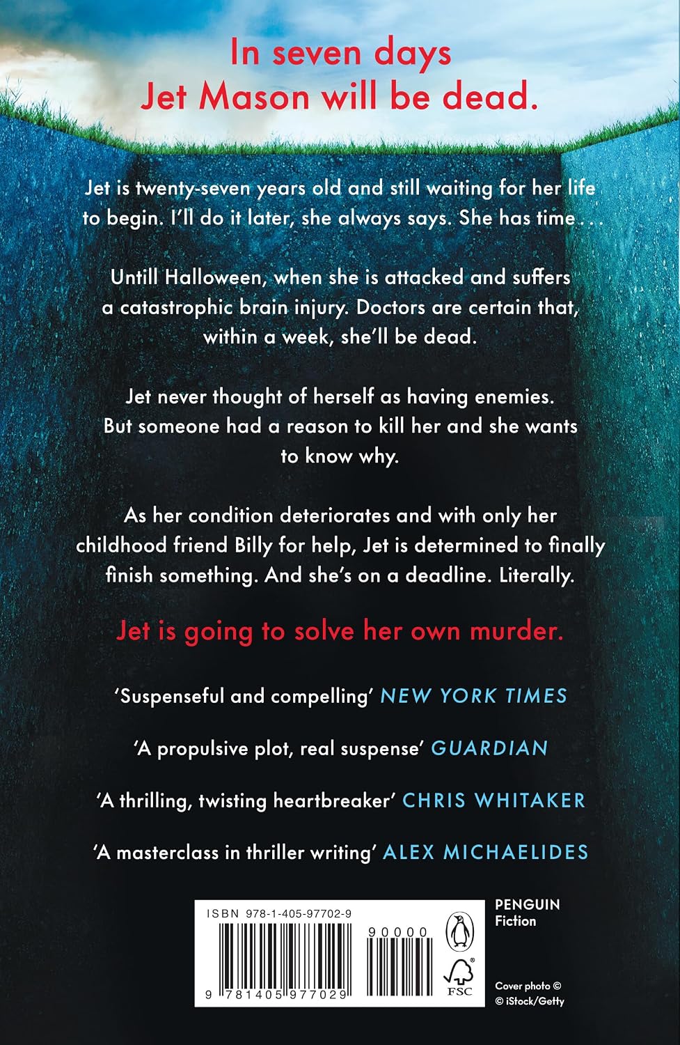 Not Quite Dead Yet by Holly Jackson, back cover