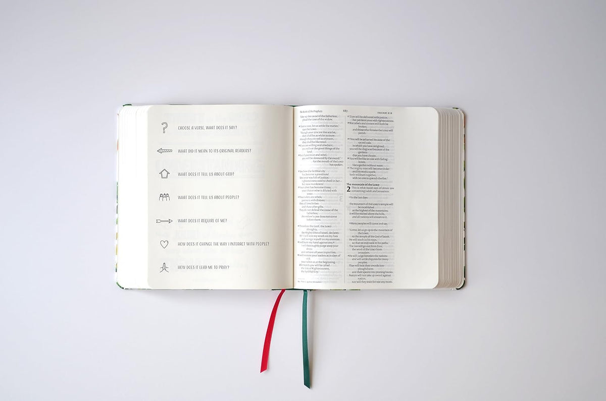 Niv Bible for Journalling and Verse-mapping: Pink, interior page, picture 4