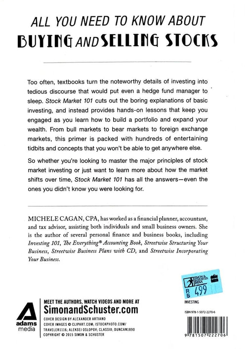 Stock Market 101 by Michele Cagan Cpa, back cover