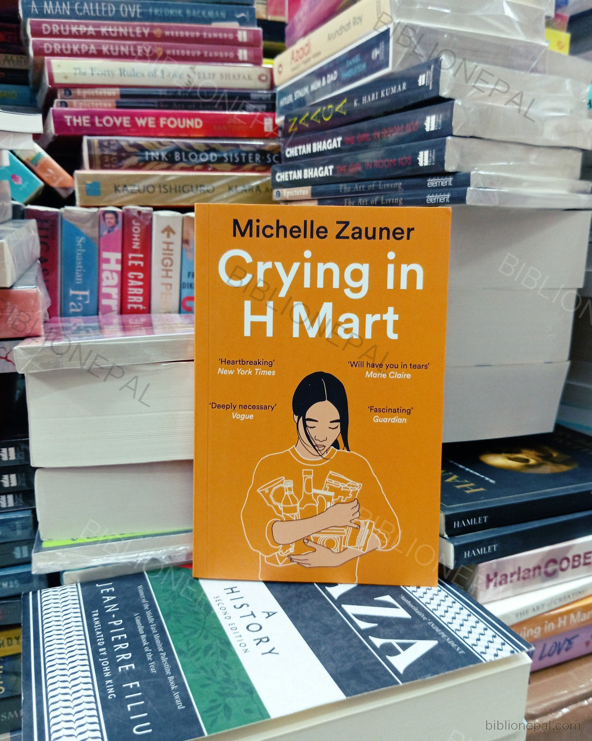 Photoshoot of Crying in H Mart by Michelle Zauner