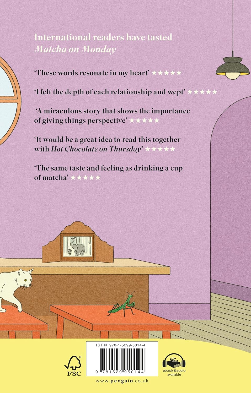 Matcha on Monday by Michiko Aoyama, back cover