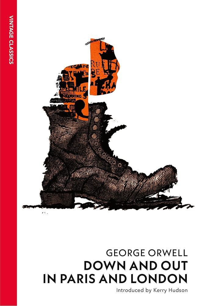 Down and Out in Paris and London by George Orwell, Kerry Hudson book cover