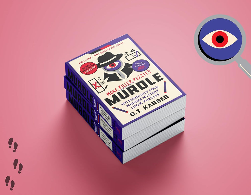 Murdle by G.T. Karber, the back cover at an angle