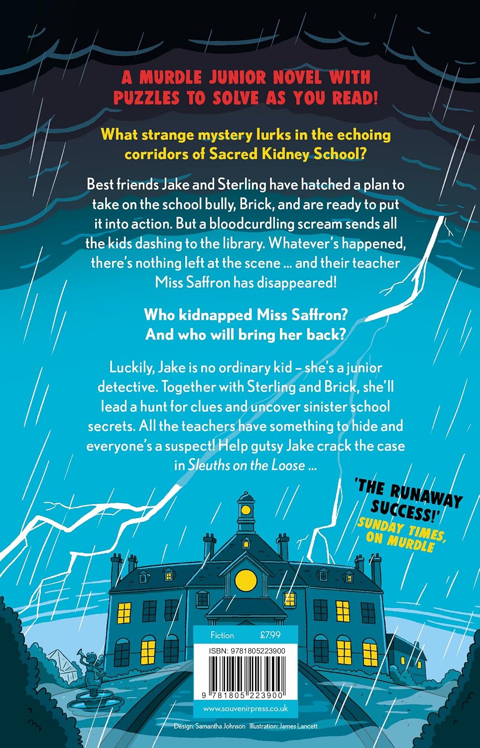 Murdle Junior Mysteries by G.T. Karber, Chris Grabenstein, back cover