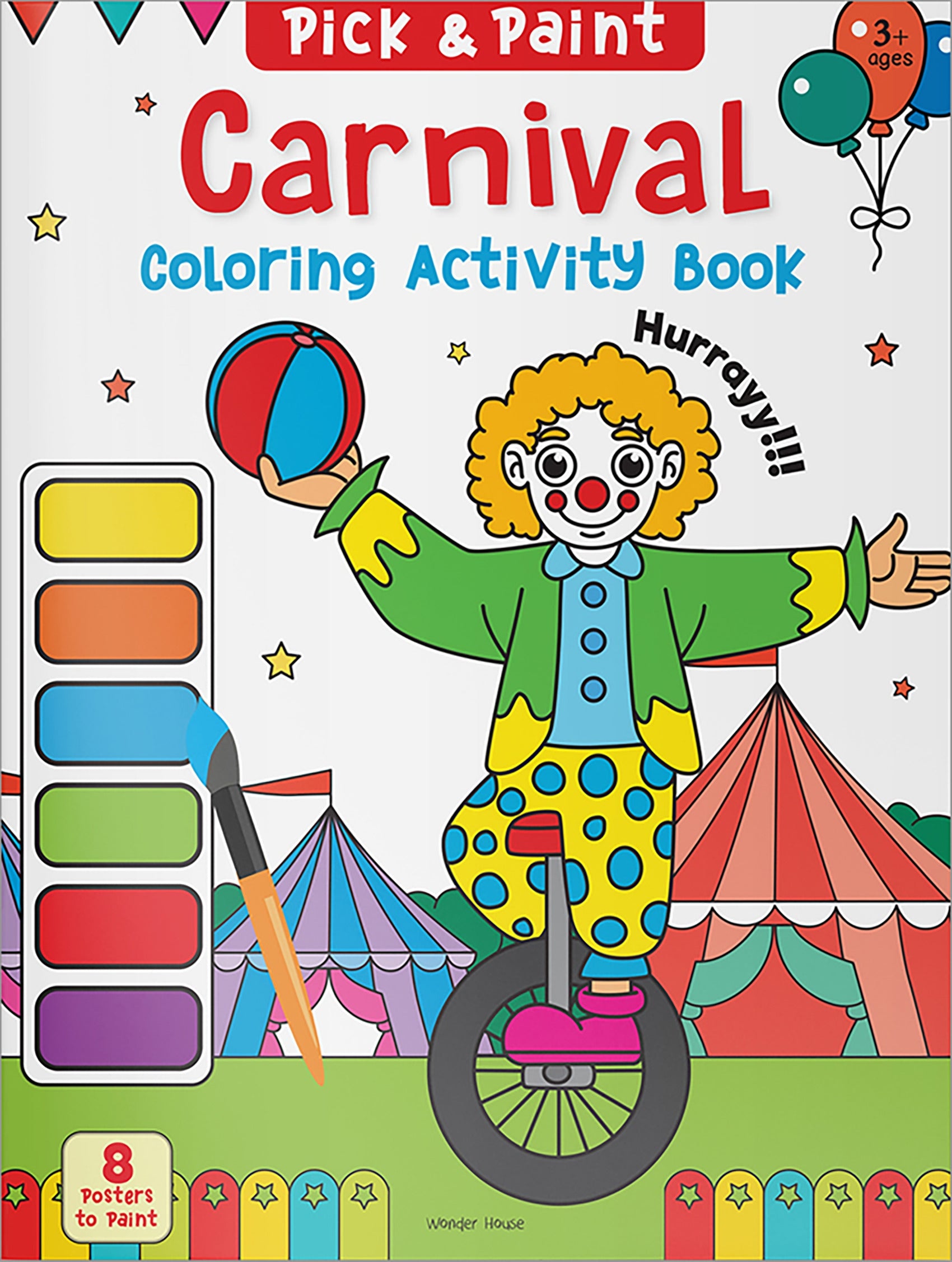 Pick and Paint Coloring Activity Book For Kids: Carnival - 9789354403262 - Book Cover